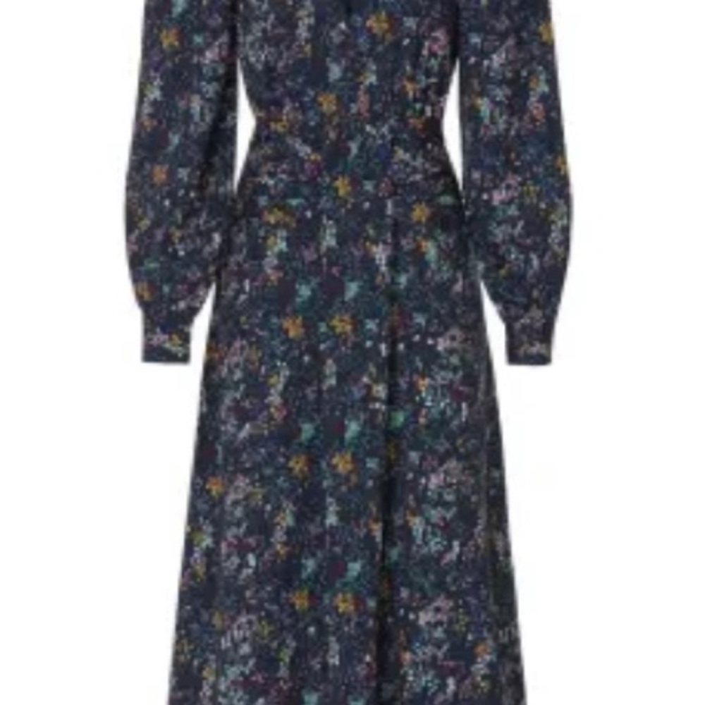 Derek Lam Collective Blue Floral dress - Picture 6 of 10